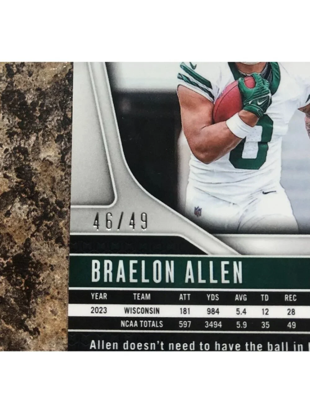 2024 Panini Prizm - Rookies Braelon Allen #311 Purple Power Prizm 46/49 RC